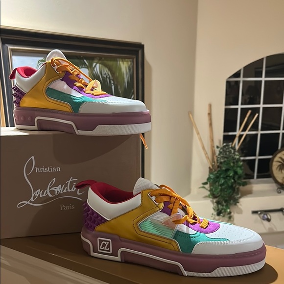 Christian Louboutin Astroloubi Unisex Sneakers Vibrant Design - Picture 3 of 13